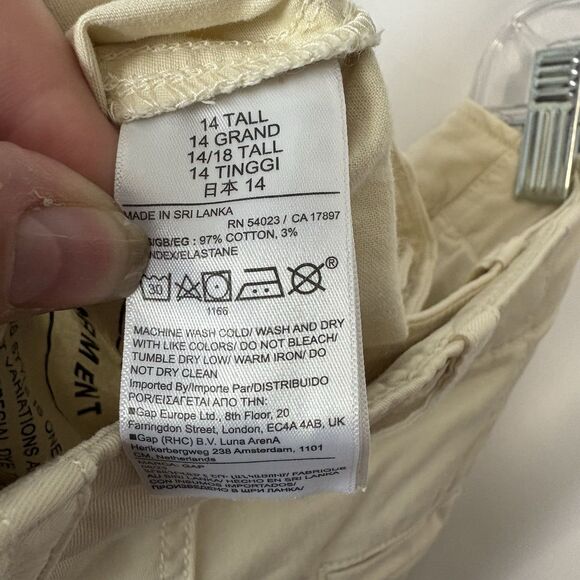 Gap Pants Women’s14 Tall Downtown Khaki Straight Chino Cotton Blend Twill Casual - Picture 13 of 14